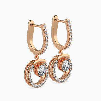 Celestial Sparkling Diamond Hoops