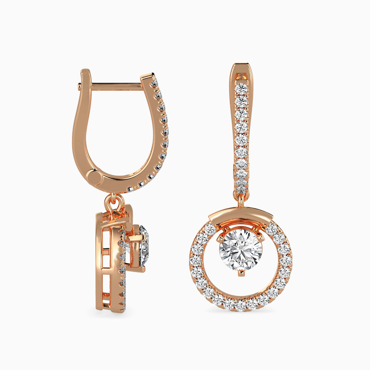 Celestial Sparkling Diamond Hoops