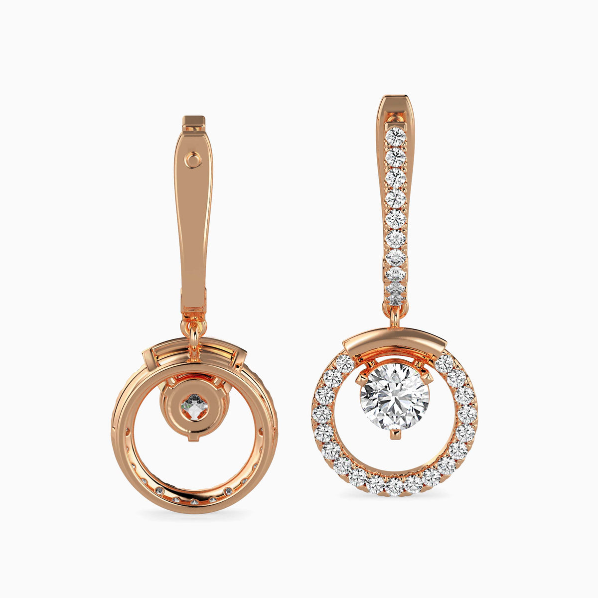 Celestial Sparkling Diamond Hoops