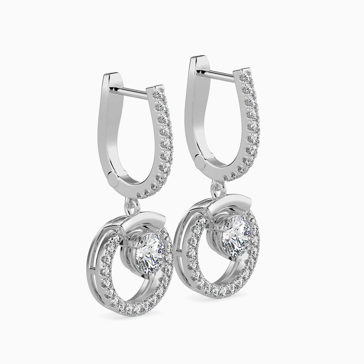 Celestial Sparkling Diamond Hoops