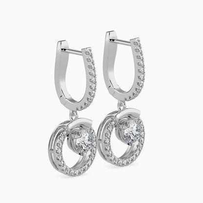 Celestial Sparkling Diamond Hoops