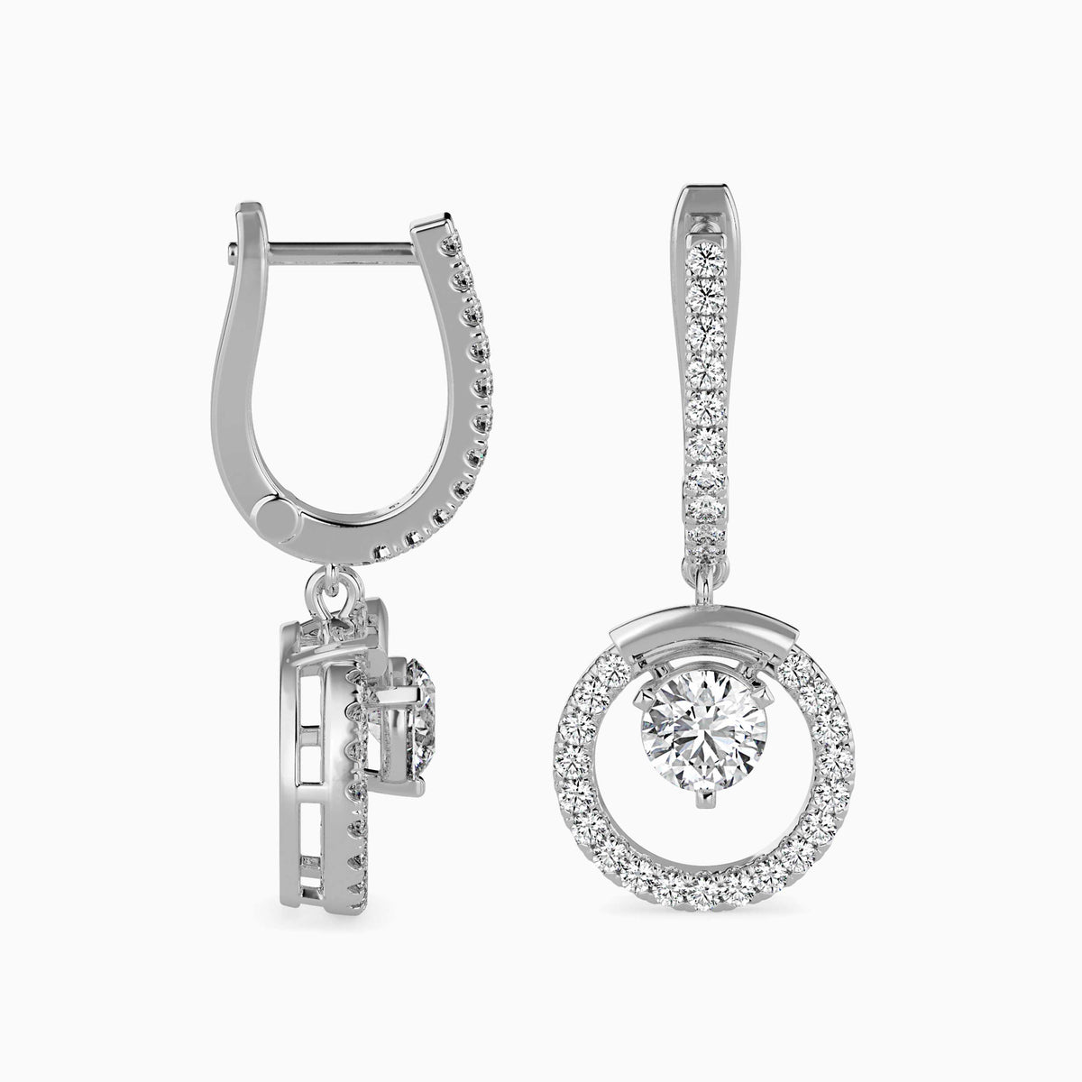 Celestial Sparkling Diamond Hoops
