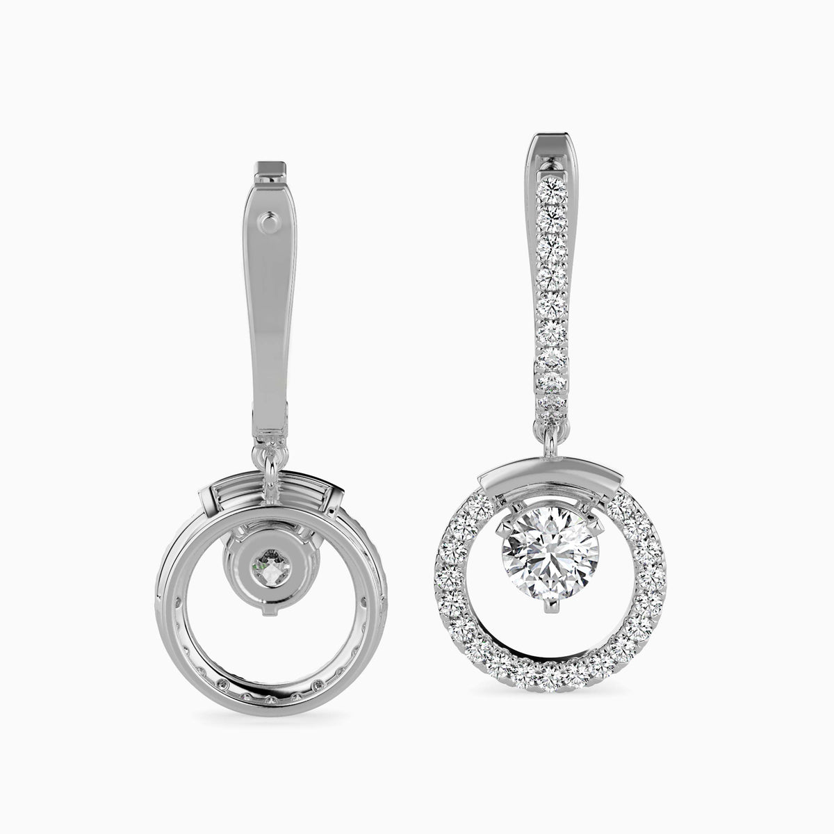 Celestial Sparkling Diamond Hoops