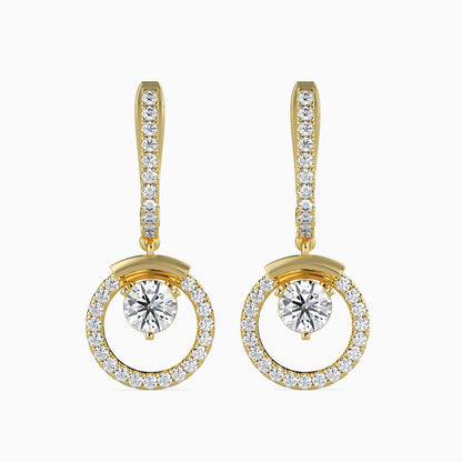 Celestial Sparkling Diamond Hoops