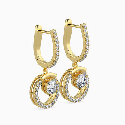 Celestial Sparkling Diamond Hoops