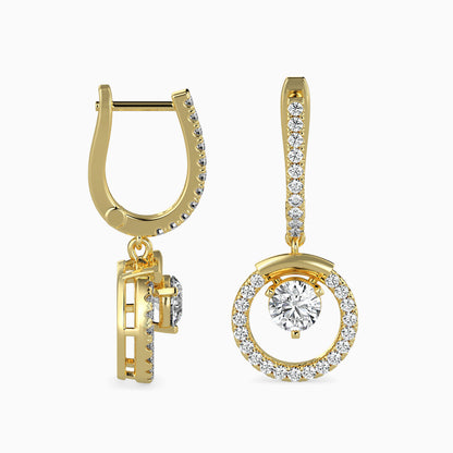 Celestial Sparkling Diamond Hoops
