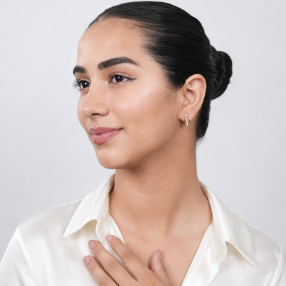 Vaanya Diamond Hoops Earrings