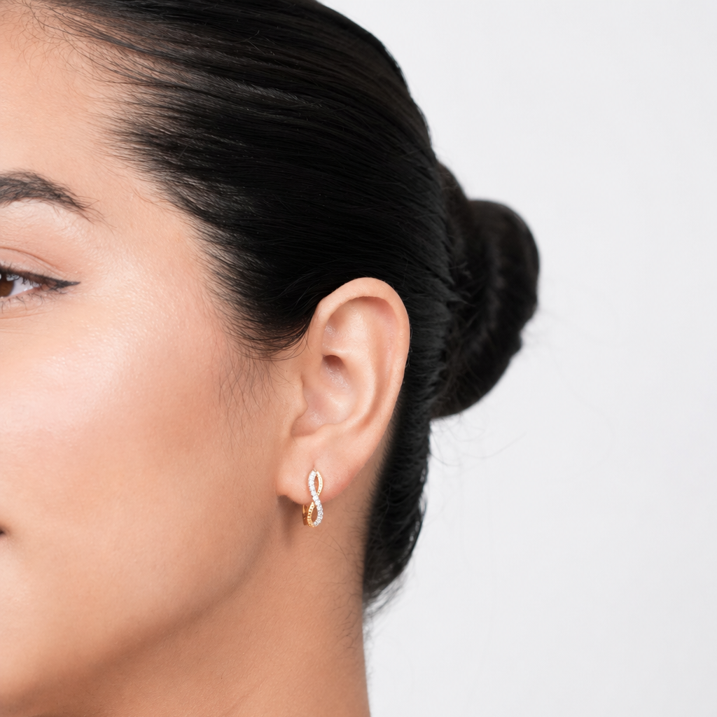 Vaanya Diamond Hoops Earrings
