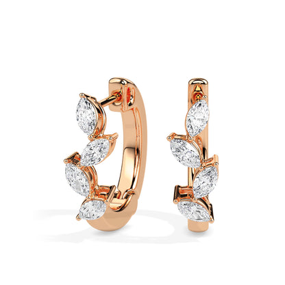 Viona Glow Diamond Hoops Earrings