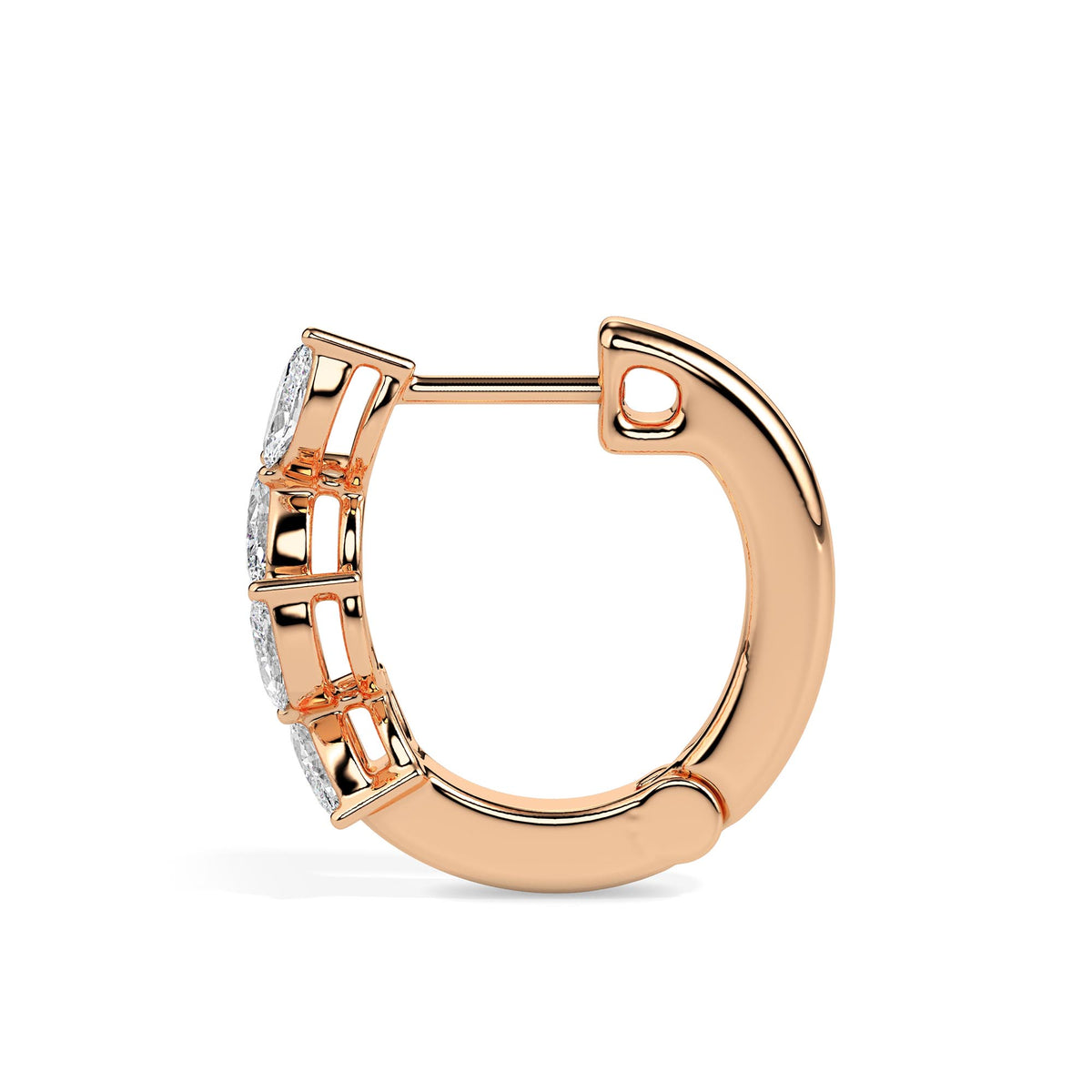 Viona Glow Diamond Hoops Earrings