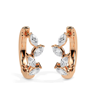 Viona Glow Diamond Hoops Earrings