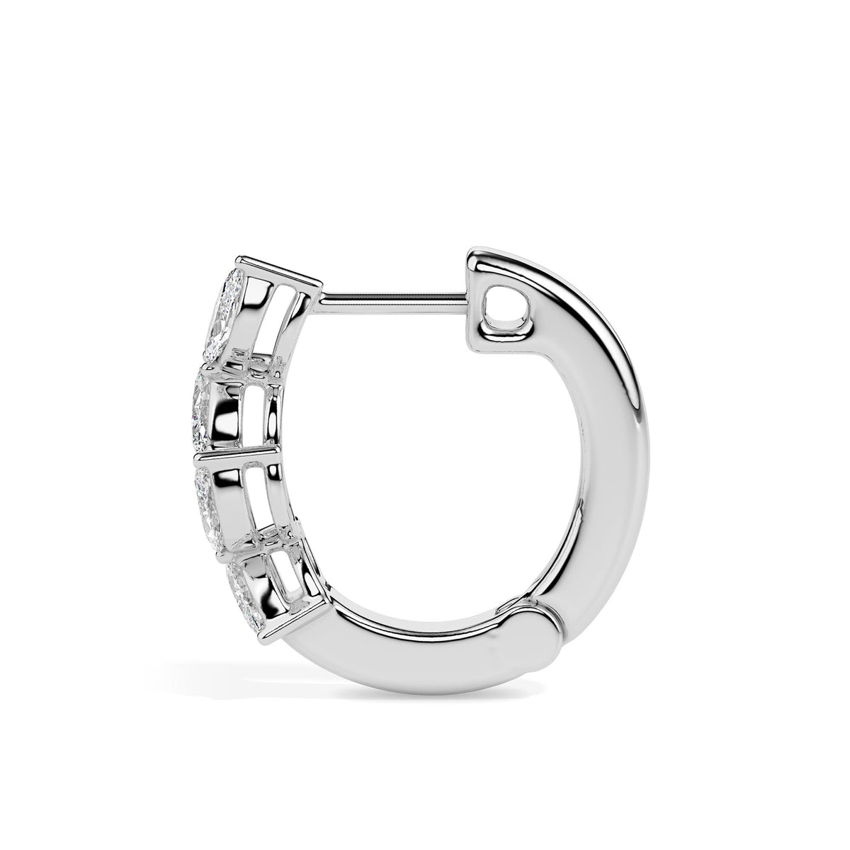 Viona Glow Diamond Hoops Earrings