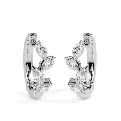 Viona Glow Diamond Hoops Earrings