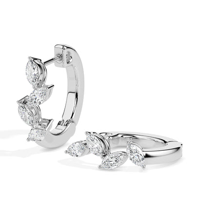 Viona Glow Diamond Hoops Earrings