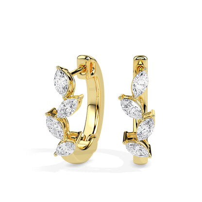 Viona Glow Diamond Hoops Earrings
