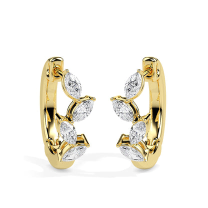 Viona Glow Diamond Hoops Earrings