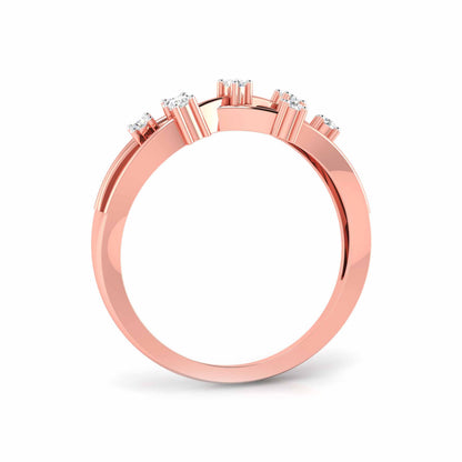 Delica Band Diamond Ring