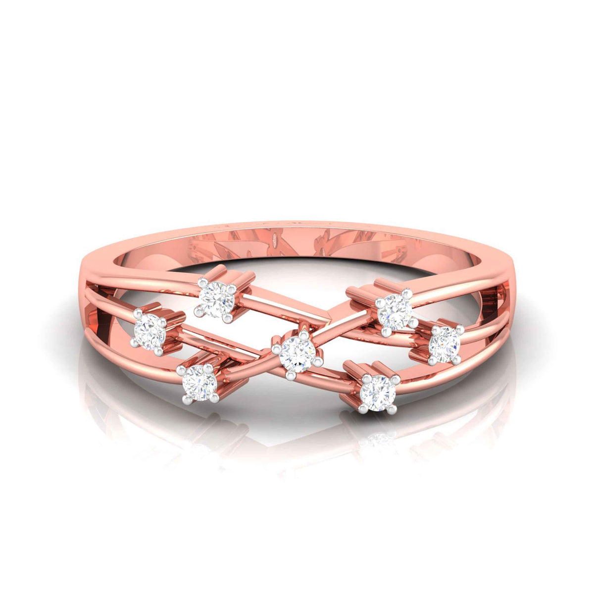 Delica Band Diamond Ring