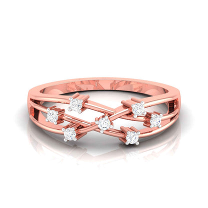 Delica Band Diamond Ring