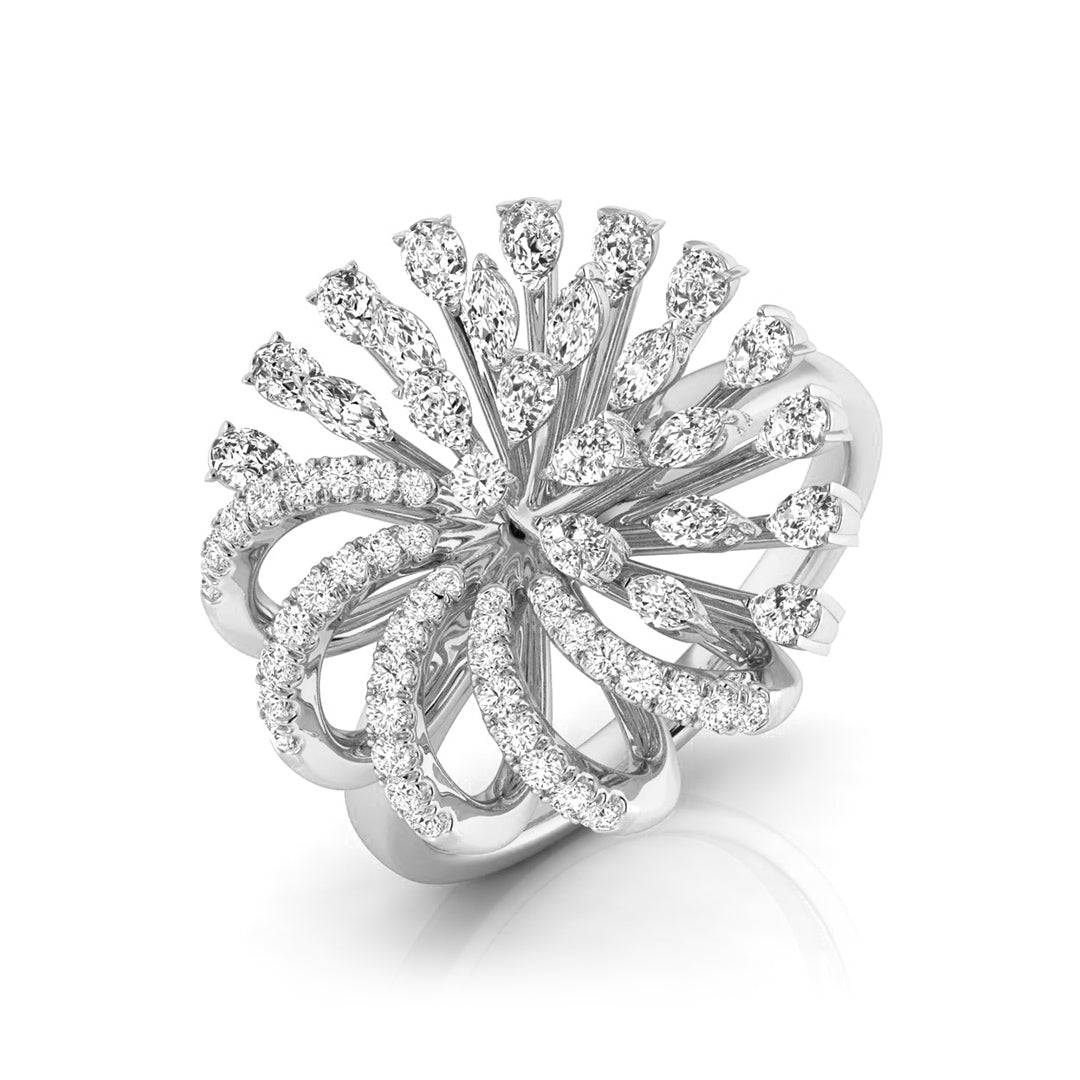 Felicia Modern Cocktail Diamond Ring