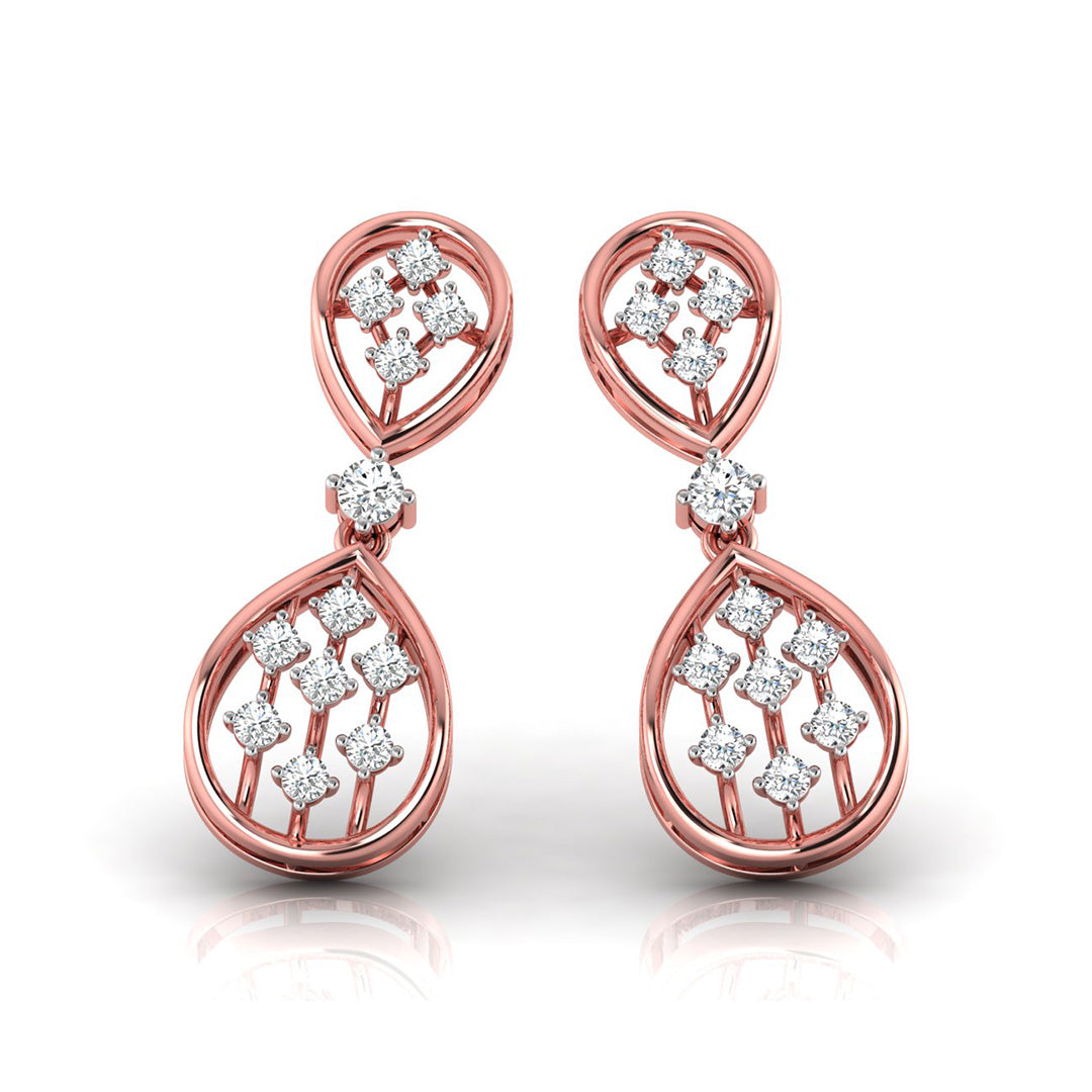 Alesia Diamond Dangler Earrings