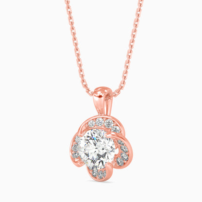Cecilia Diamond Solitaire Pendant