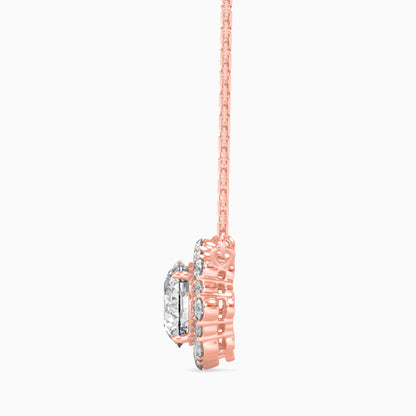 Lavanya Halo Diamond Solitaire Pendant