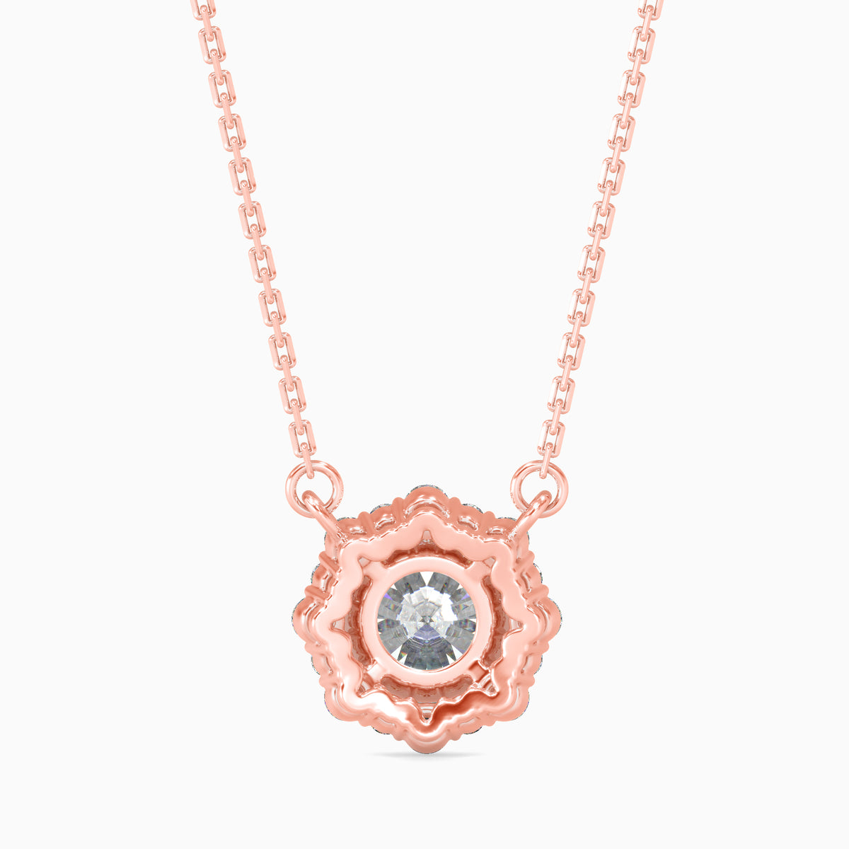 Lavanya Halo Diamond Solitaire Pendant
