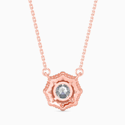 Lavanya Halo Diamond Solitaire Pendant