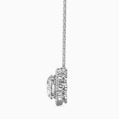 Lavanya Halo Diamond Solitaire Pendant