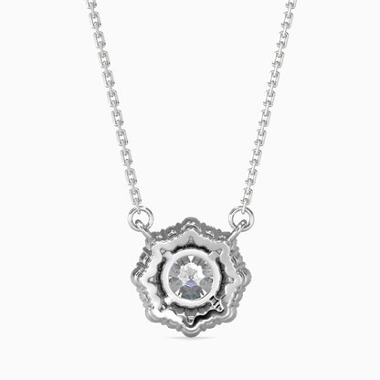Lavanya Halo Diamond Solitaire Pendant