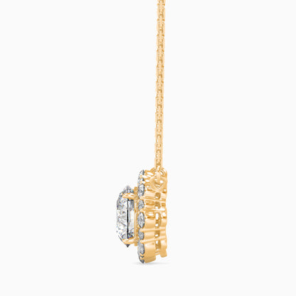 Lavanya Halo Diamond Solitaire Pendant