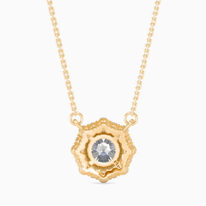 Lavanya Halo Diamond Solitaire Pendant