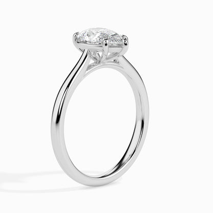 Classic Pear Solitaire Diamond Ring 0.50 To 5.00 Carat - Rose Gold