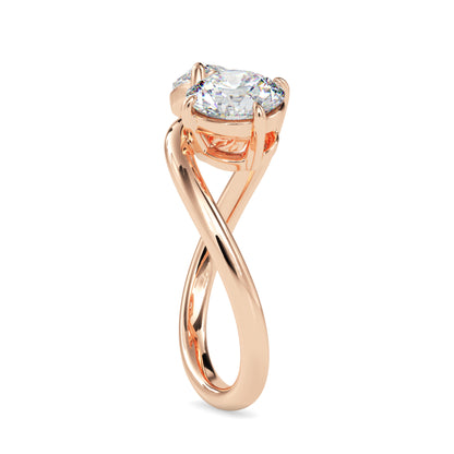 Classic Toi ET Moi Round-Pear Diamond Solitaire Ring