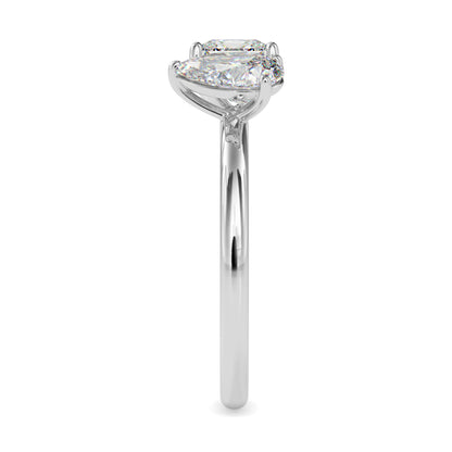 Classic Toi ET Moi Pear-Princess Diamond Solitaire Ring