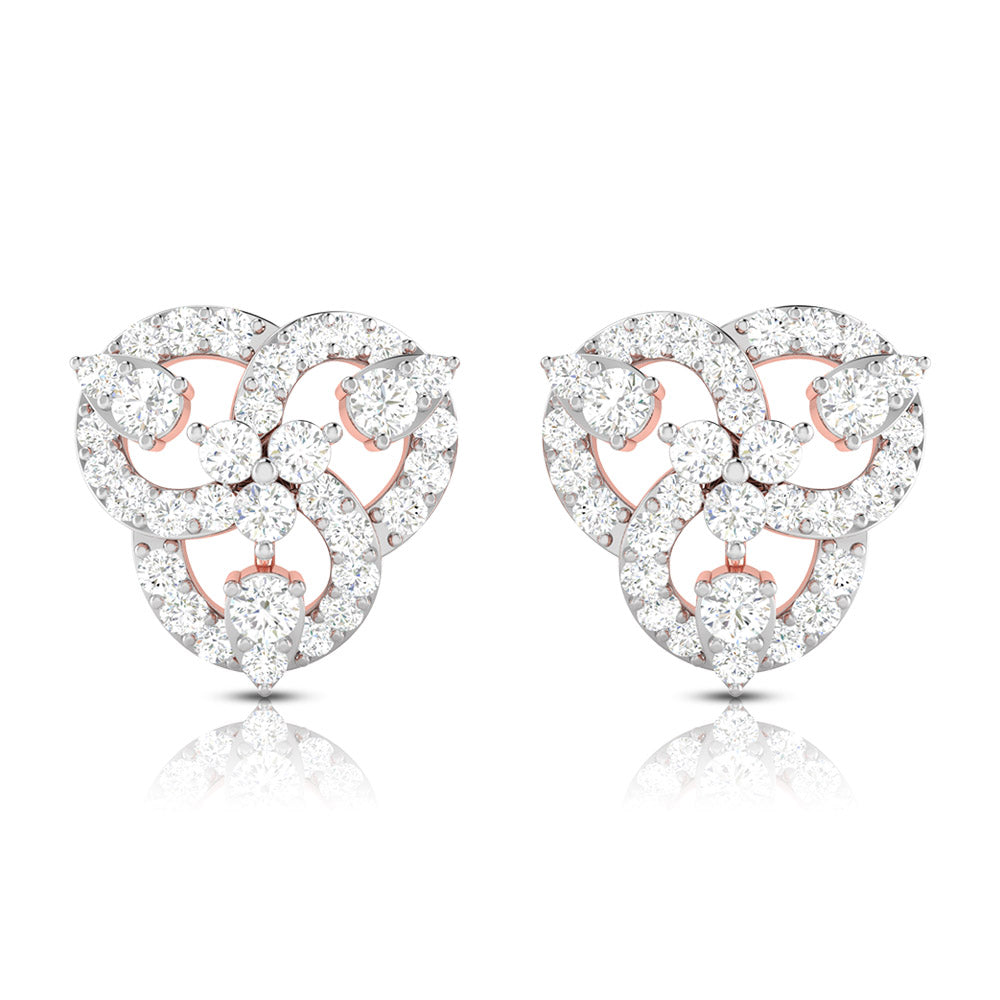 Celine Diamond Stud Earrings
