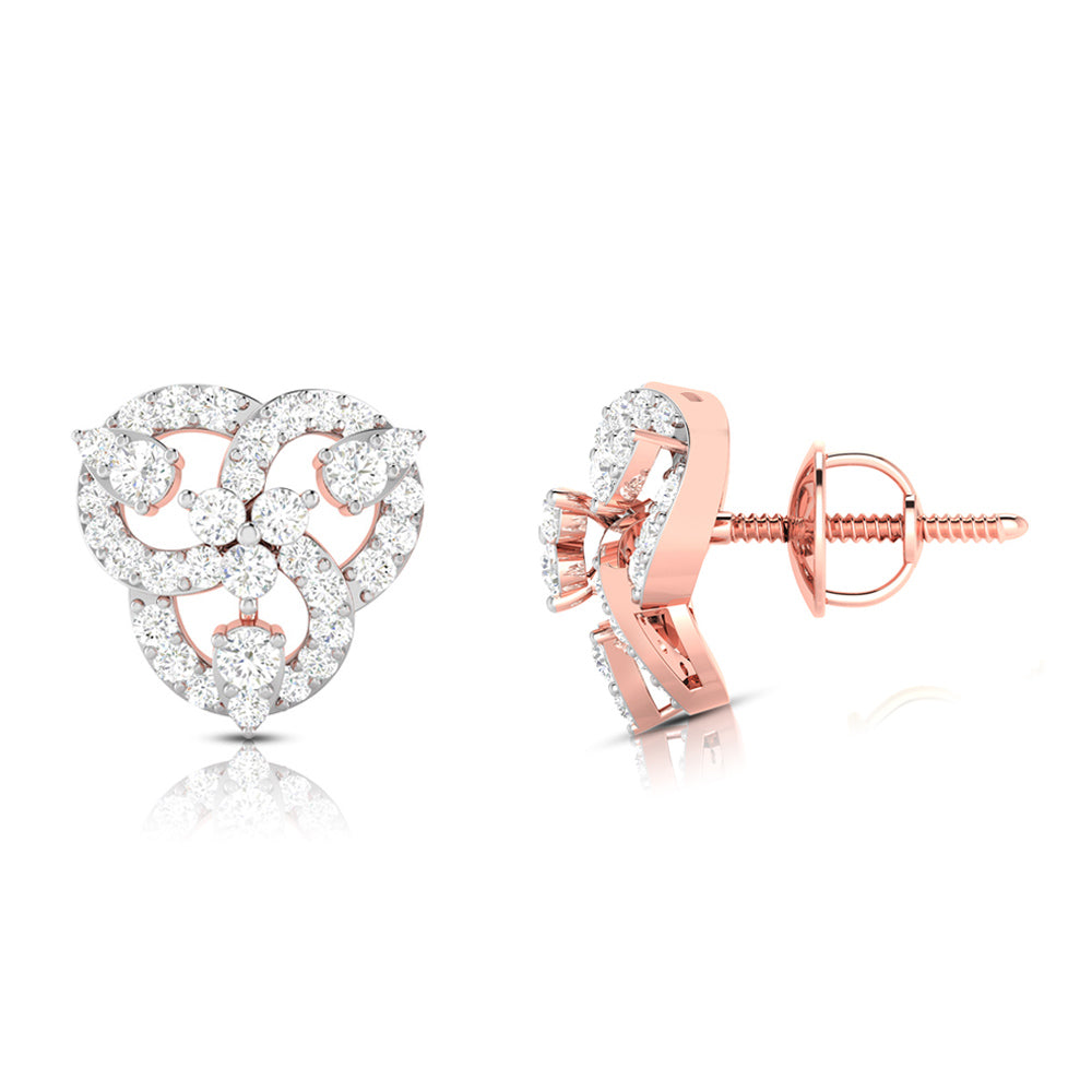 Celine Diamond Stud Earrings