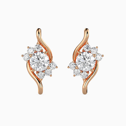 Elesie Diamond Stud Earrings