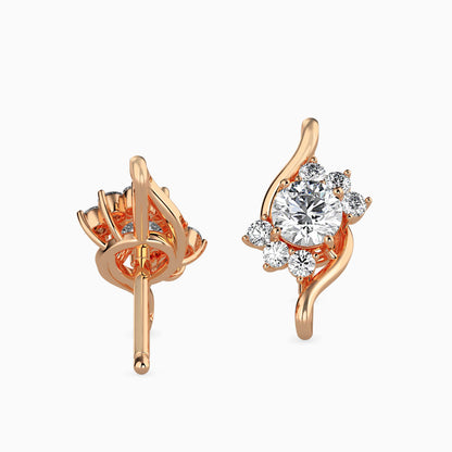 Elesie Diamond Stud Earrings