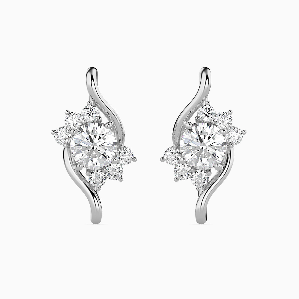 Elesie Diamond Stud Earrings
