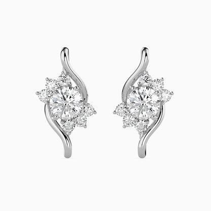 Elesie Diamond Stud Earrings