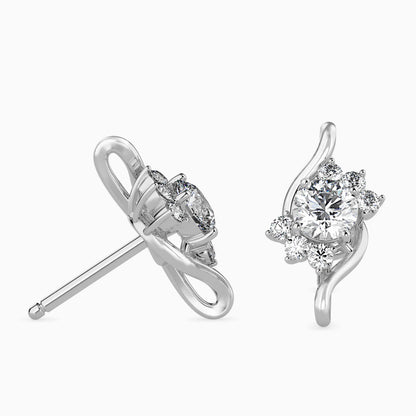 Elesie Diamond Stud Earrings