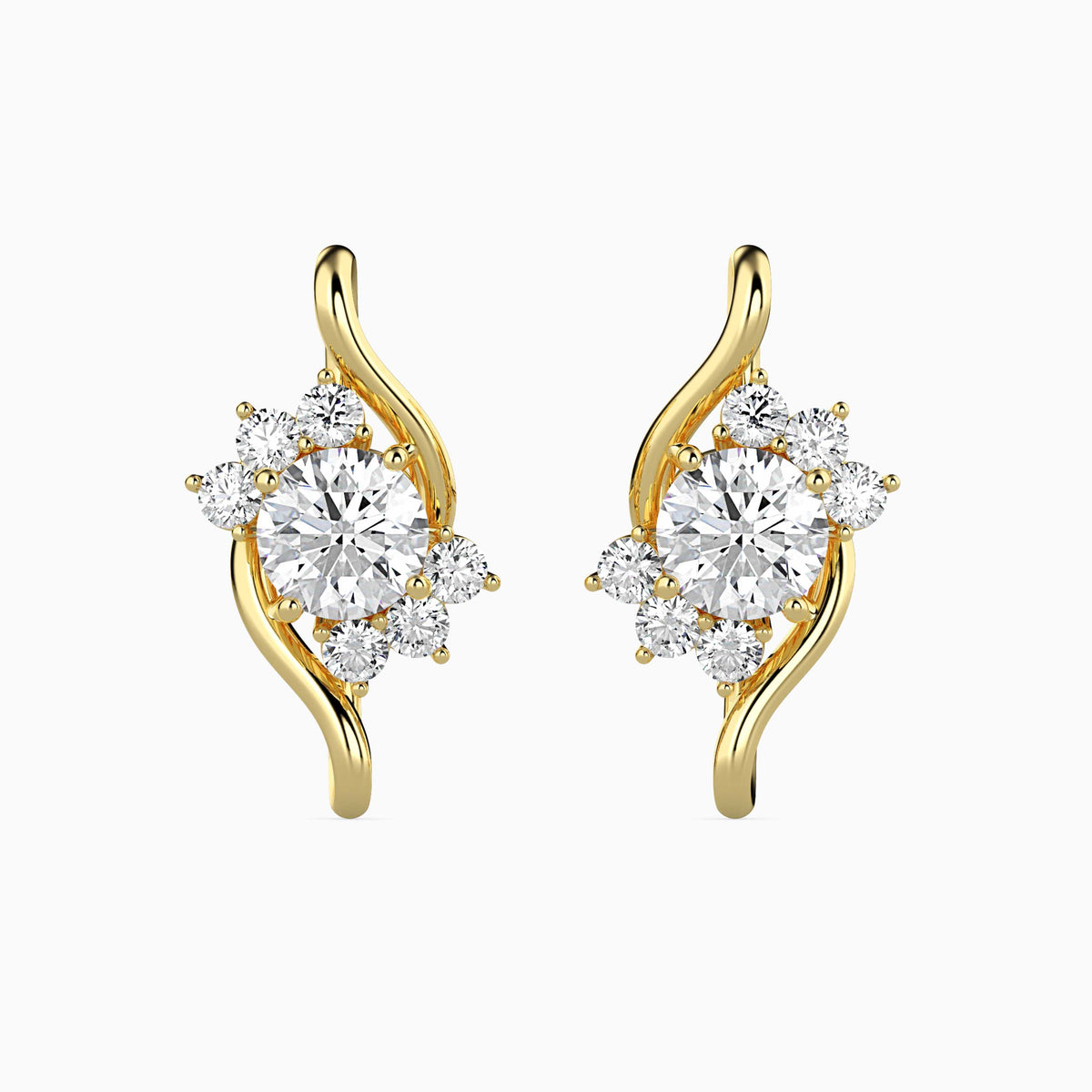 Elesie Diamond Stud Earrings