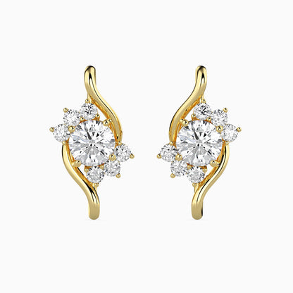 Elesie Diamond Stud Earrings