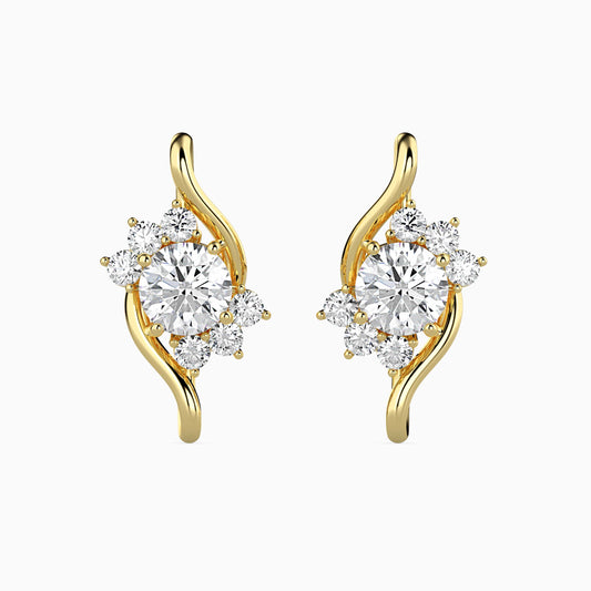 Elesie Diamond Stud Earrings