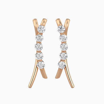 Luna Diamond Stud Earrings
