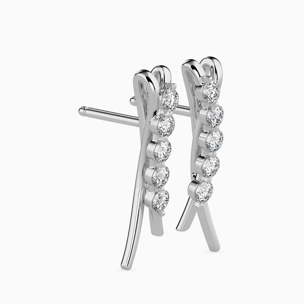 Luna Diamond Stud Earrings