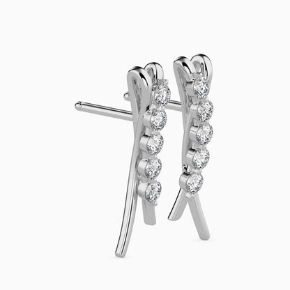 Luna Diamond Stud Earrings
