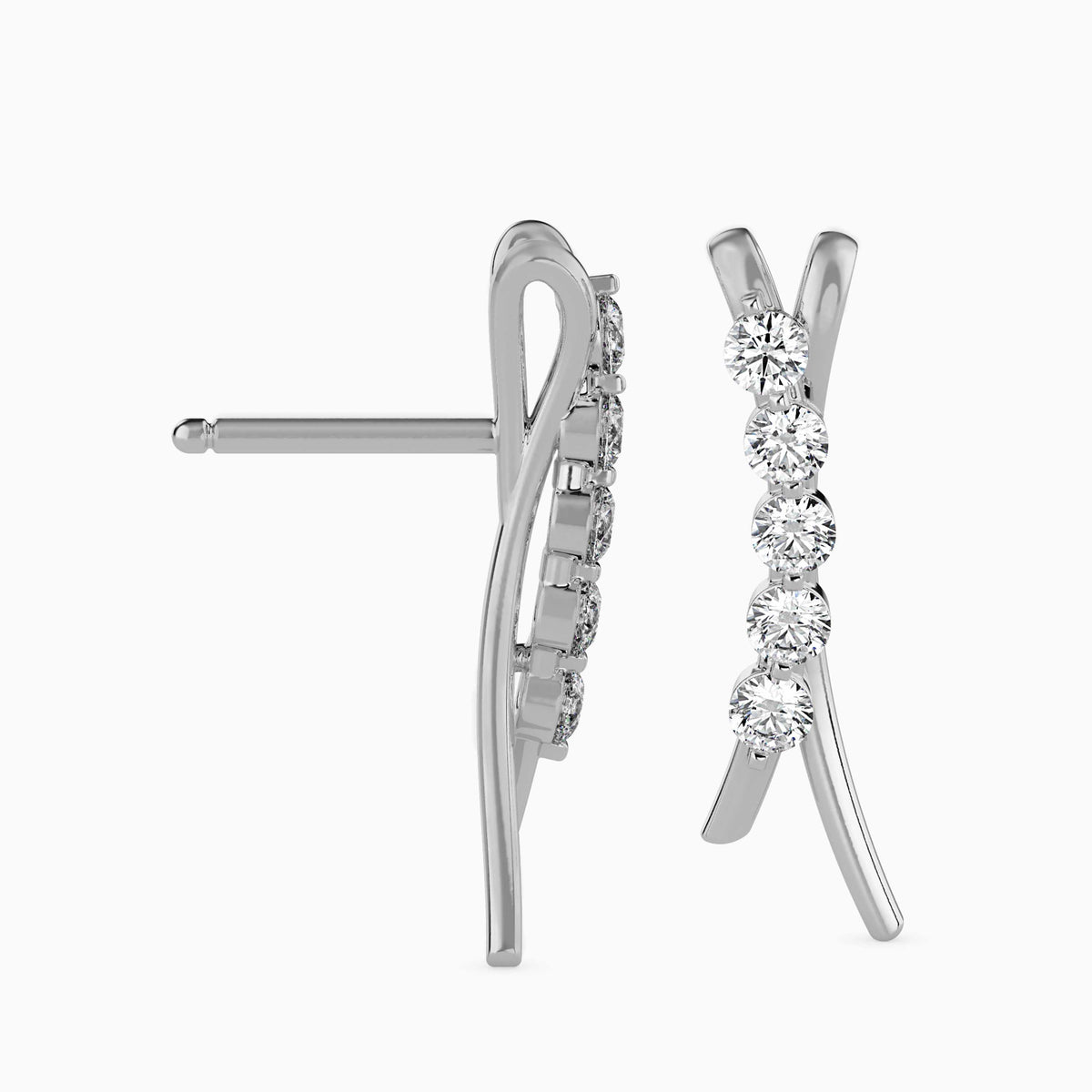 Luna Diamond Stud Earrings